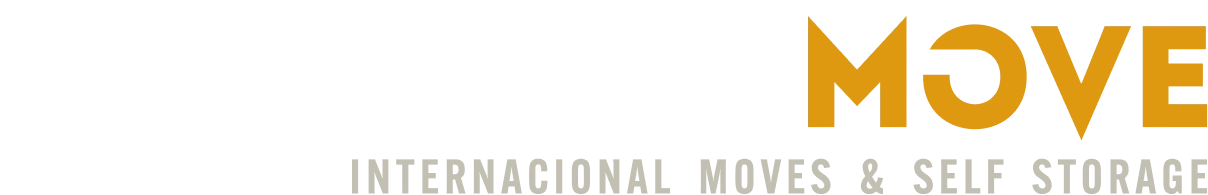 Logotipo TrustMove em branco com asas estilizadas, texto “TrustMove International Moves & Self Storage”